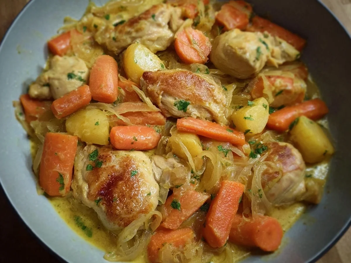 Hähnchen mit Möhrenrahm: Einfaches & leckeres Rezept - Bild 2