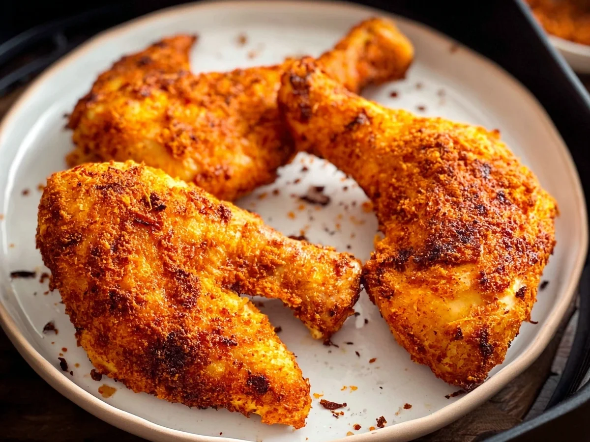 Knusprige Hähnchenschenkel aus der Heißluftfritteuse - Bild 2