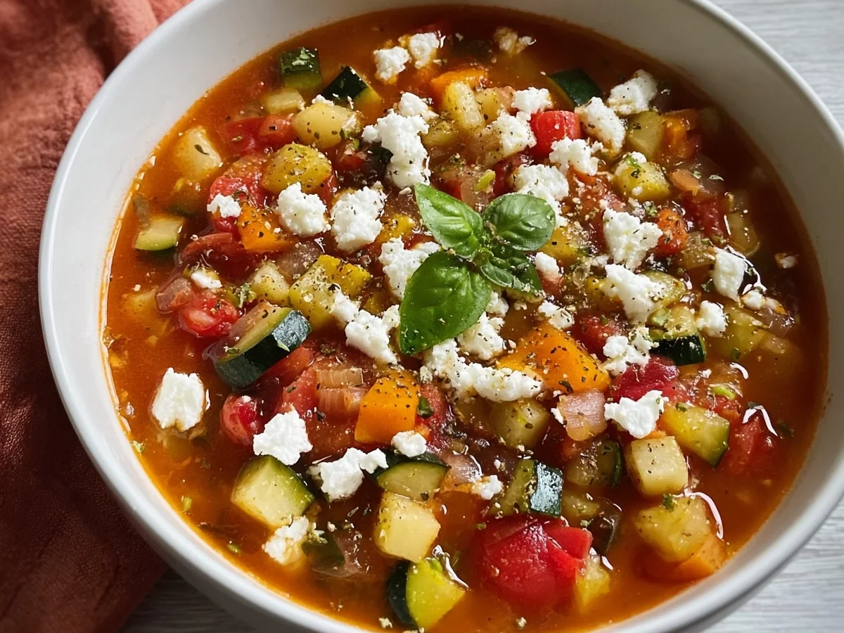 Leichte Ratatouille-Suppe mit Feta: Schnell & Sommerlich - Bild 2