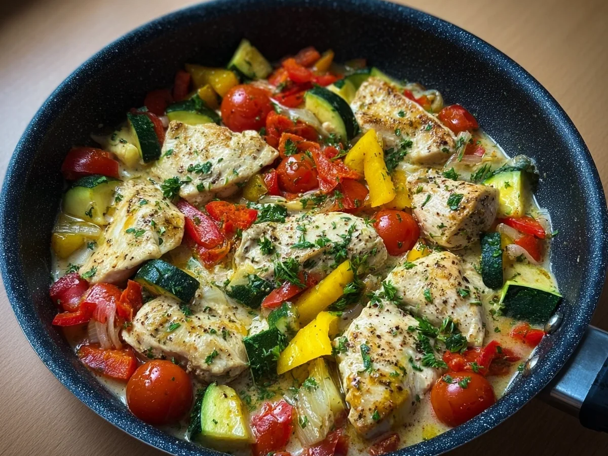 Low Carb Hähnchen-Gemüse-Pfanne: Schnell & Einfach - Bild 2
