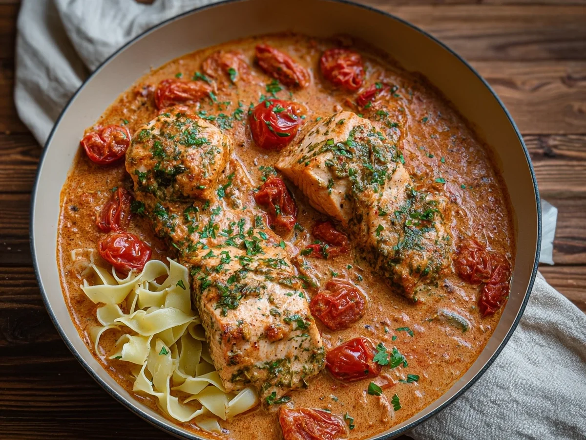 Ofenlachs in cremiger Tomaten-Sahnesoße: Schnell & Lecker - Bild 1