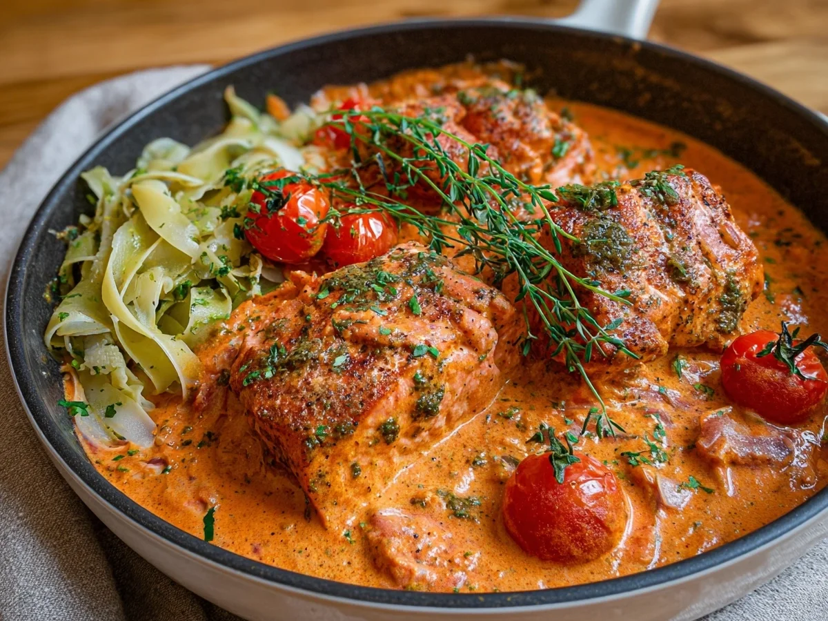 Ofenlachs in cremiger Tomaten-Sahnesoße: Schnell & Lecker - Bild 2