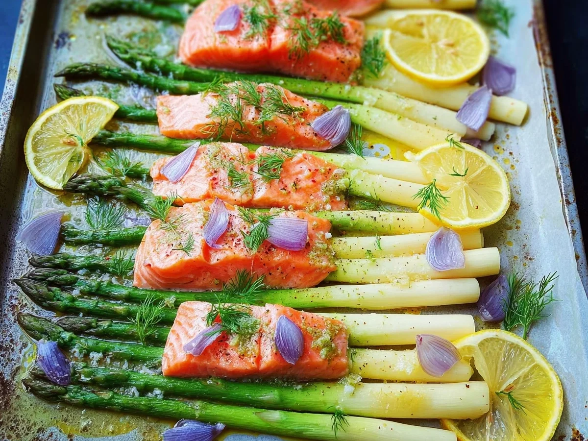 Ofenspargel mit Lachs: Gesund & einfach aus dem Ofen - Bild 1