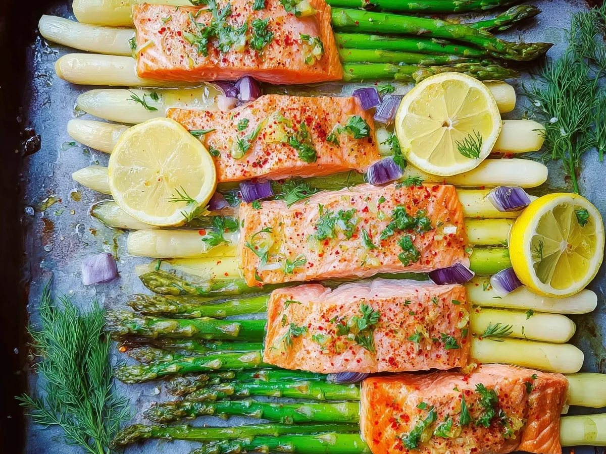 Ofenspargel mit Lachs: Gesund & einfach aus dem Ofen - Bild 2