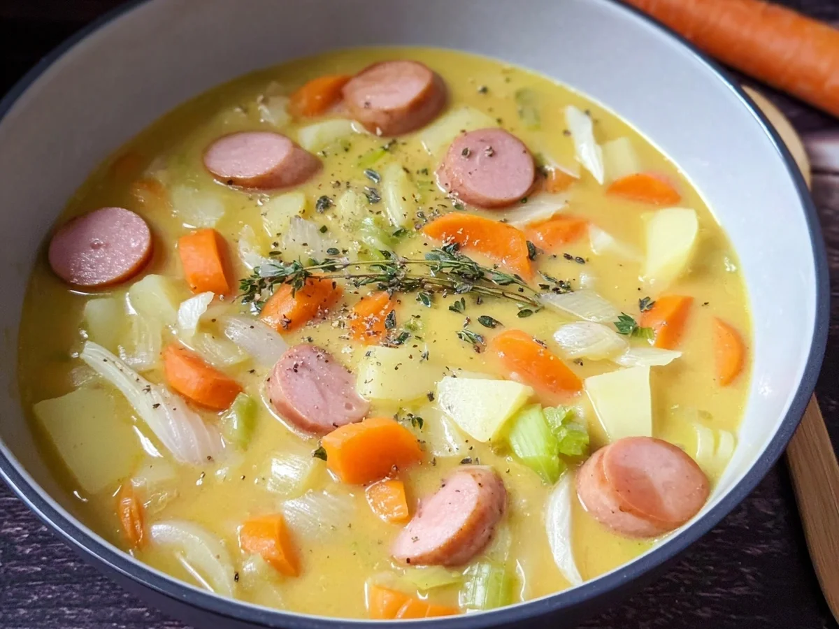 Omas Kartoffelsuppe mit Würstchen Einfach & Lecker - Bild 1