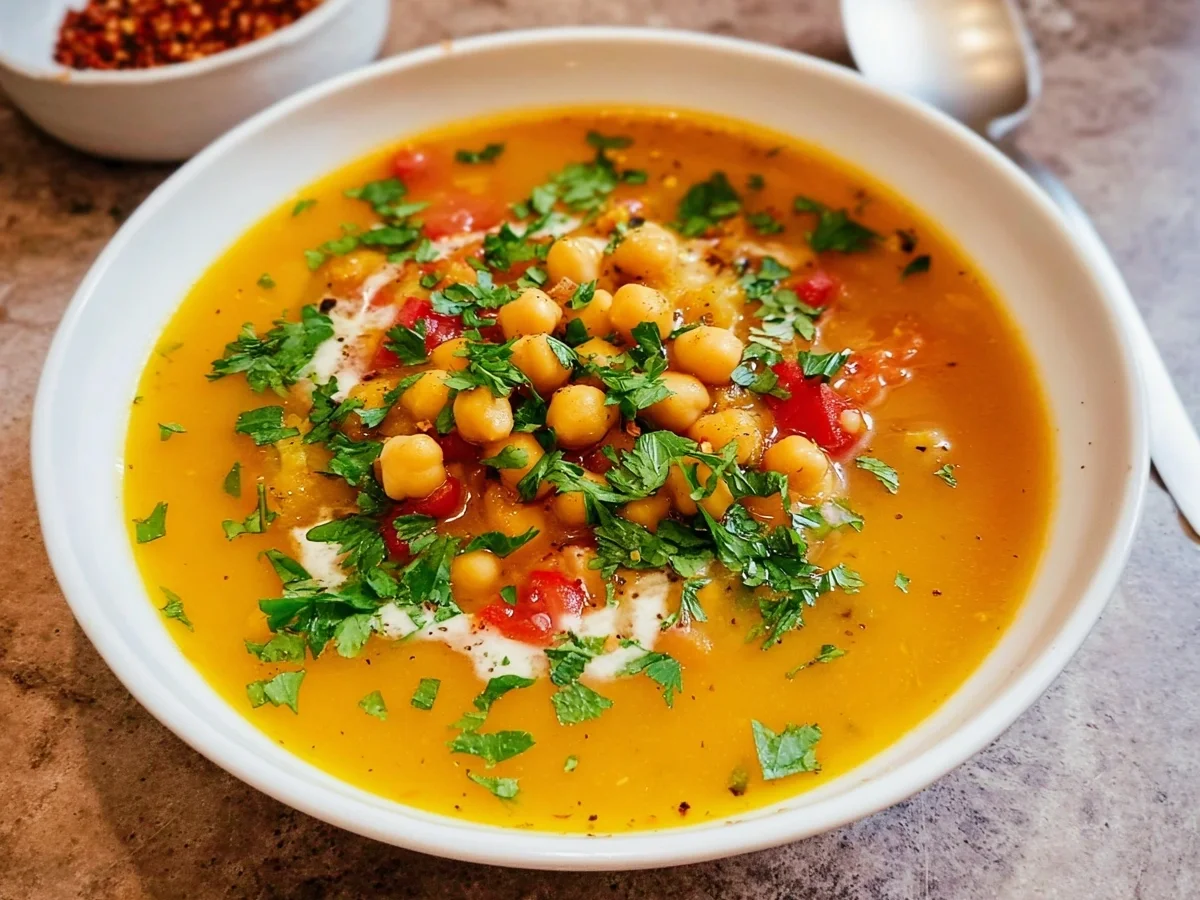 Pikante orientalische Kichererbsensuppe einfach & schnell - Bild 1