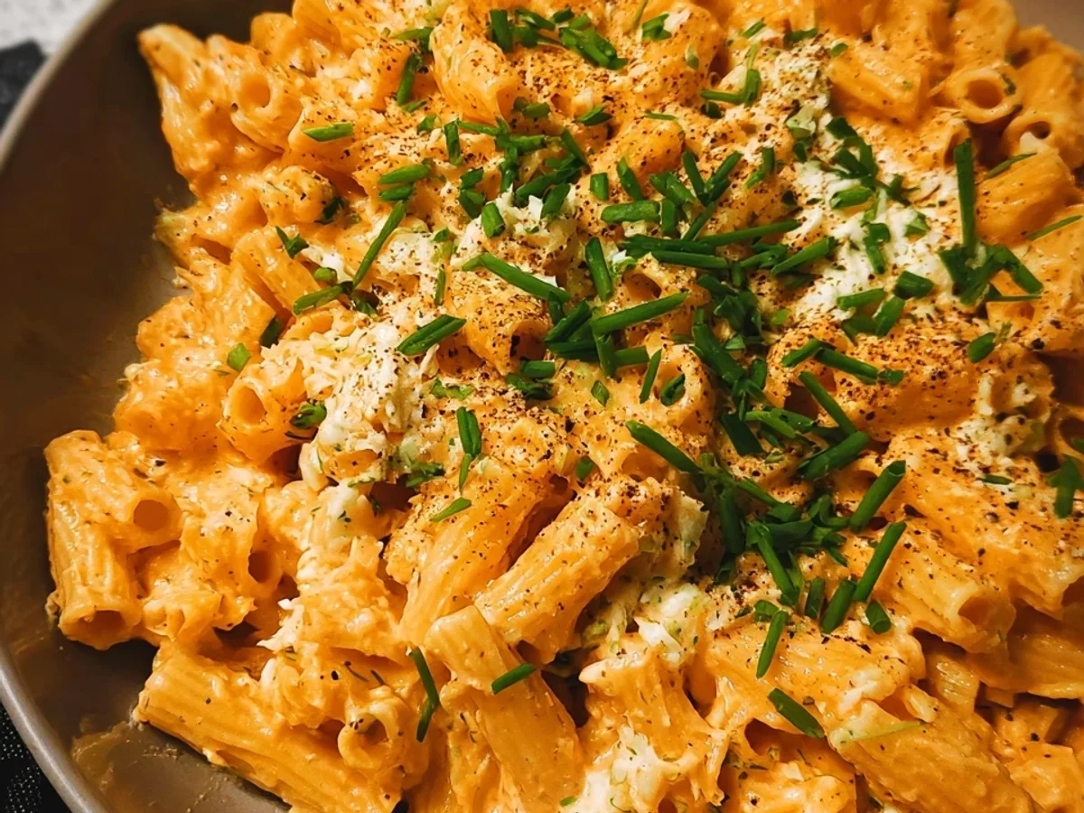 Protein Nudeln mit Hüttenkäse: Schnell & Vegetarisch Rezept - Bild 2