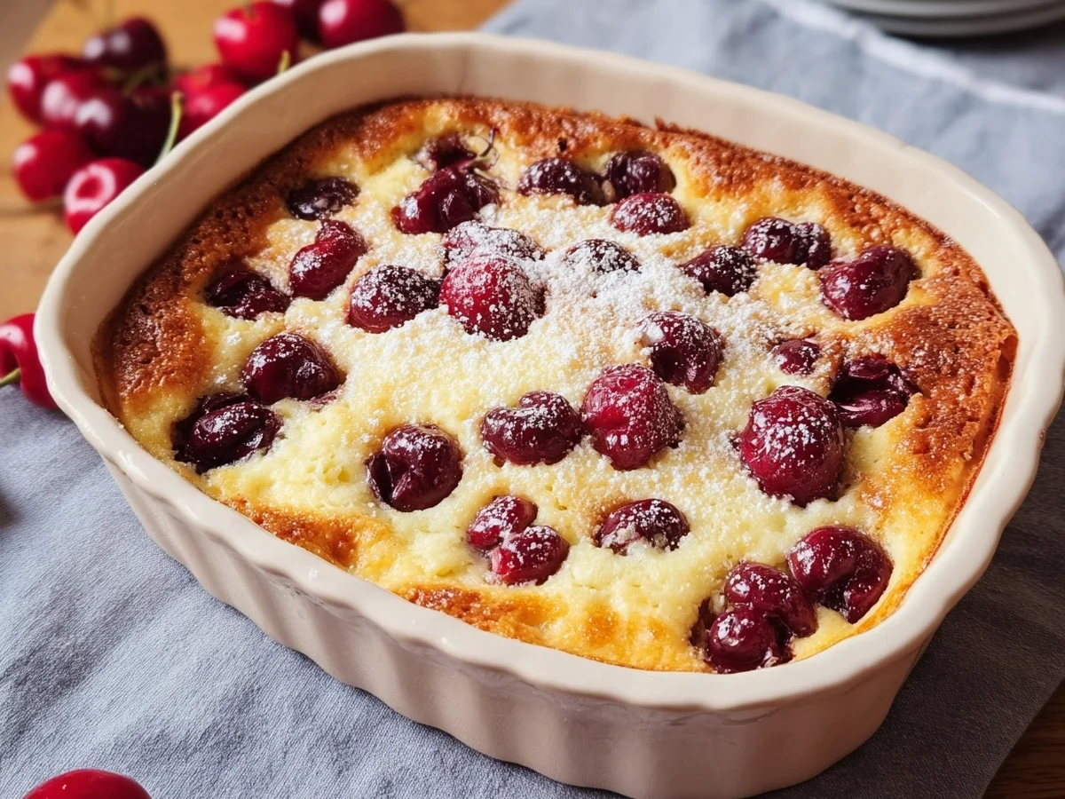 Quarkauflauf mit Kirschen nach Omas Rezept - Bild 1