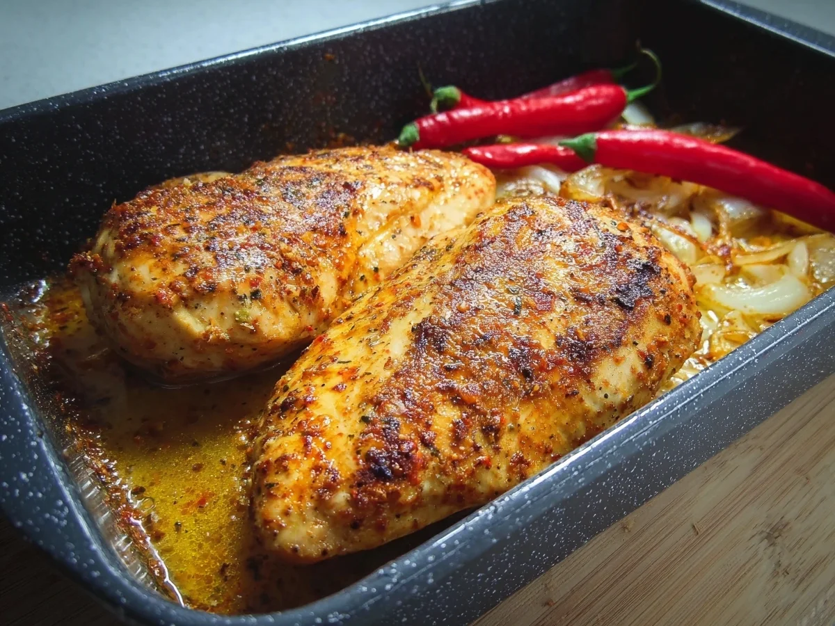 Saftige Hähnchenbrustfilets aus dem Ofen Fettarm - Bild 1