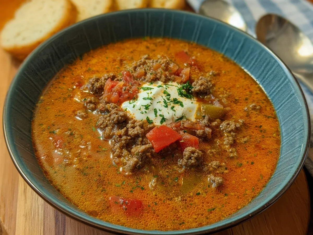 Schnelle Ajvar Suppe mit Hackfleisch: Ruck Zuck Genuss - Bild 2