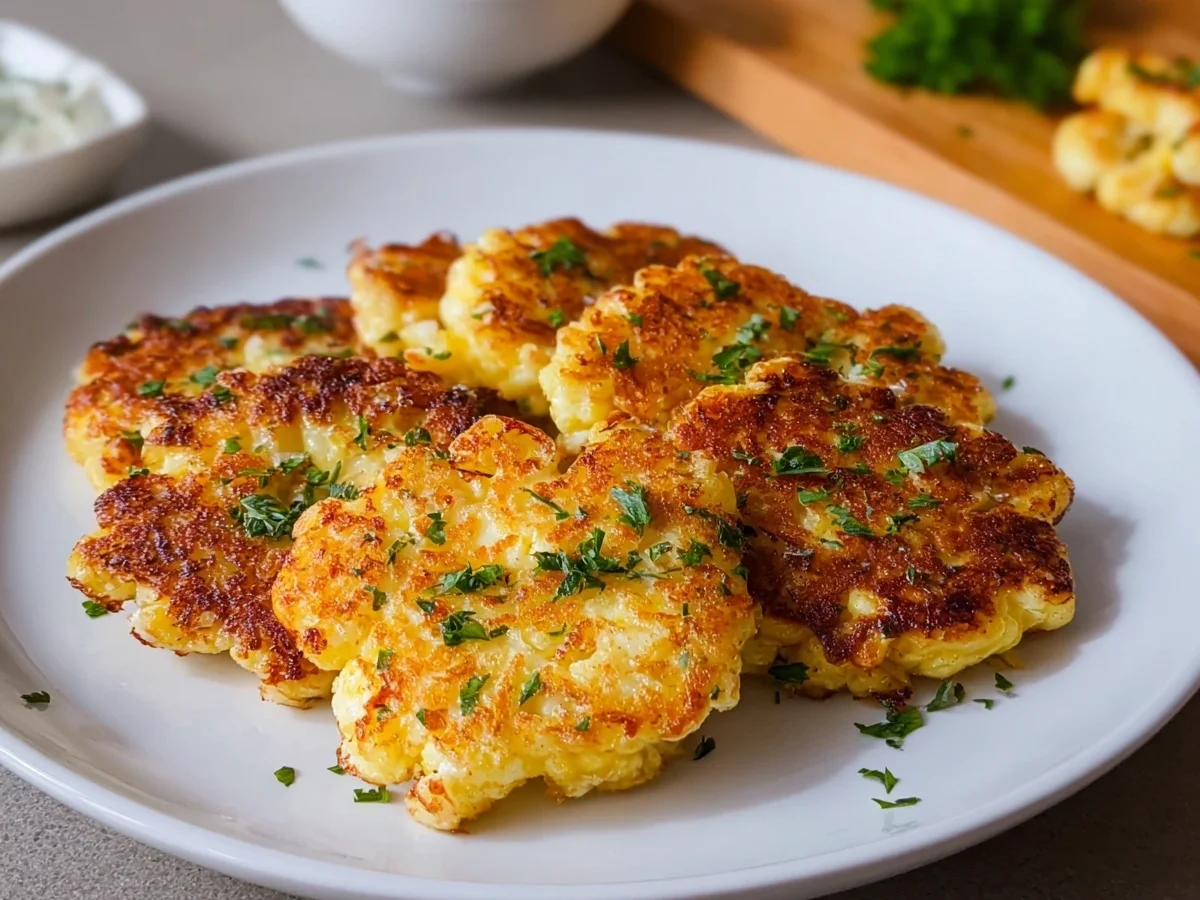 Schnelle Blumenkohlbratlinge mit Käse - Bild 1