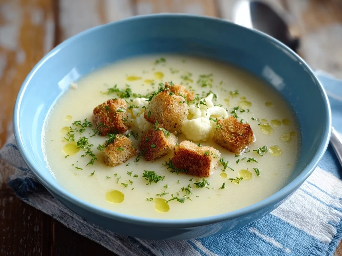 Schnelle Blumenkohlsuppe mit Croûtons: Blitz-Rezept - Bild 1