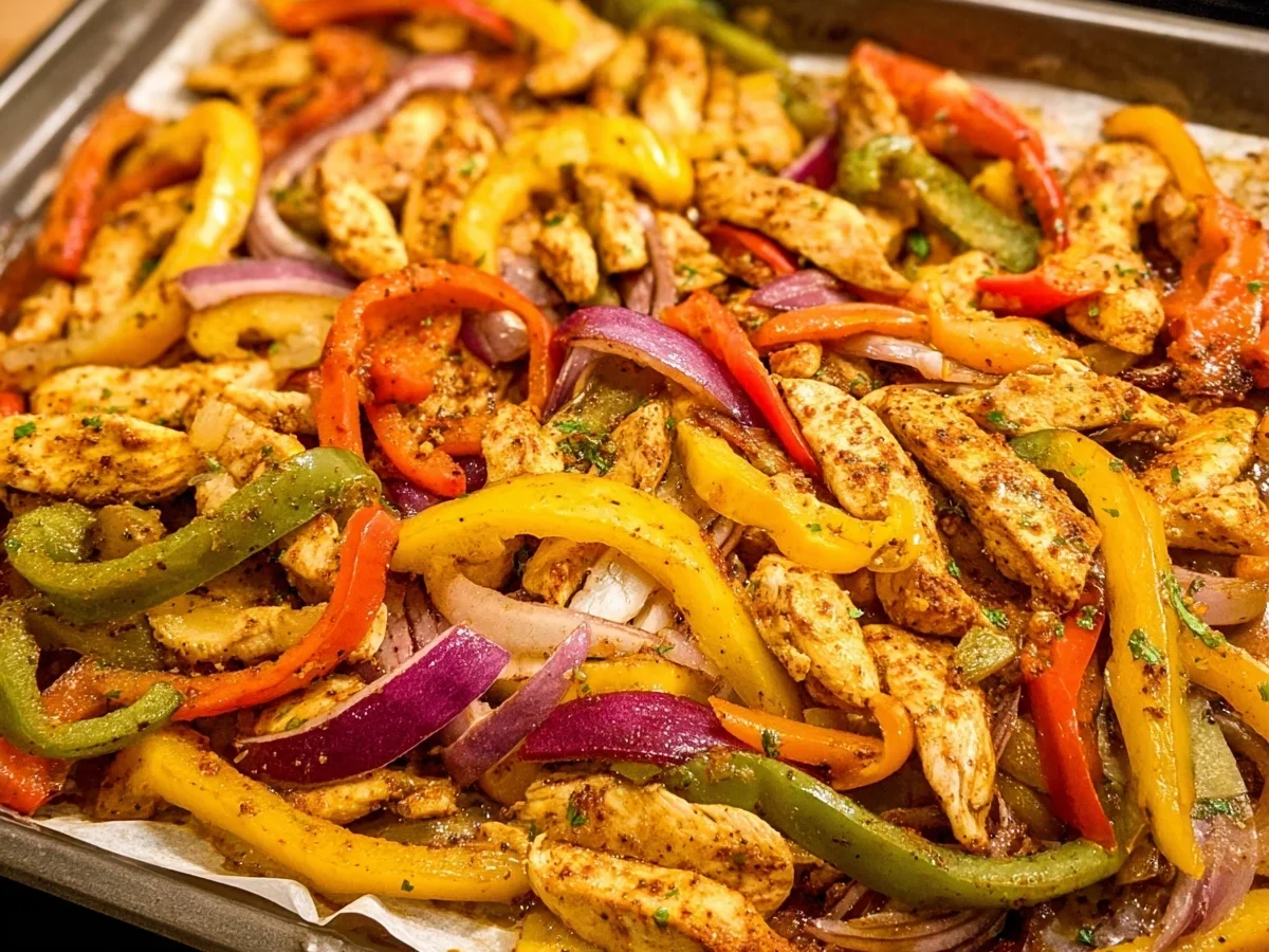Schnelle Chicken Fajitas vom Blech: Einfach & lecker - Bild 1
