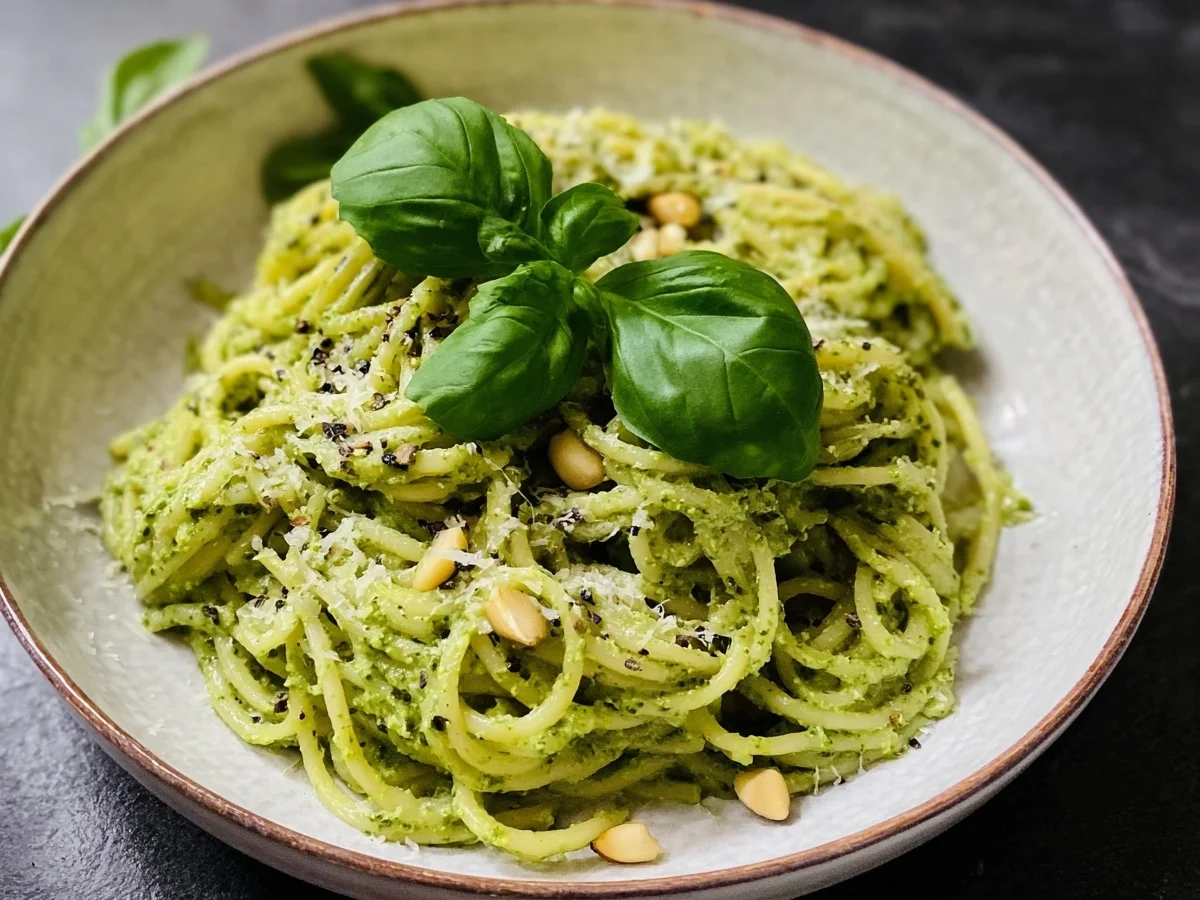 Schnelle Nudeln mit cremigem Avocado-Pesto - Bild 1