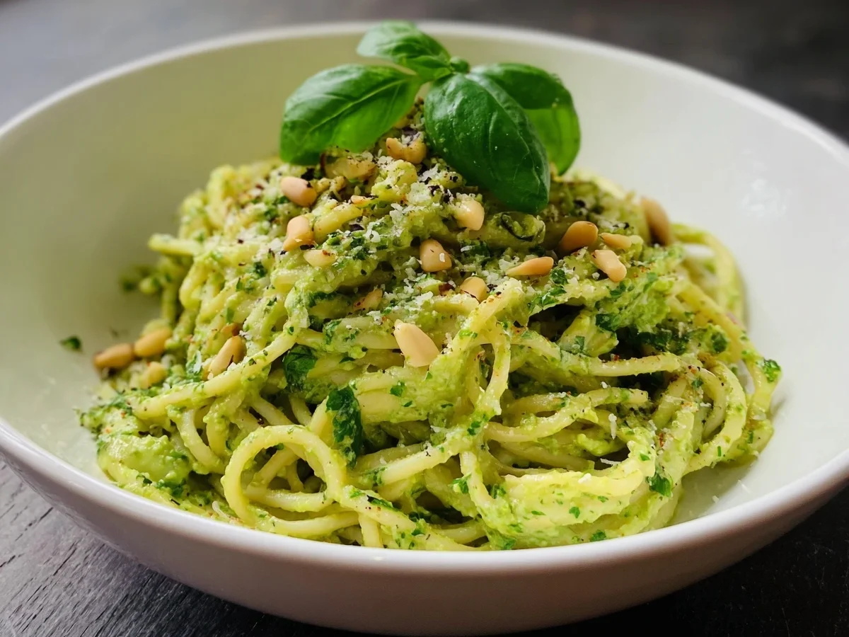 Schnelle Nudeln mit cremigem Avocado-Pesto - Bild 2