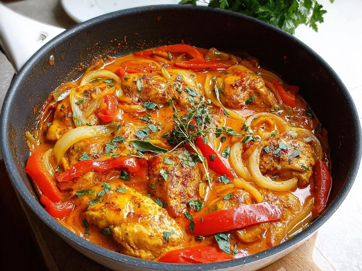 Schnelles Paprika-Sahne-Hähnchen: Cremig & Lecker - Bild 2