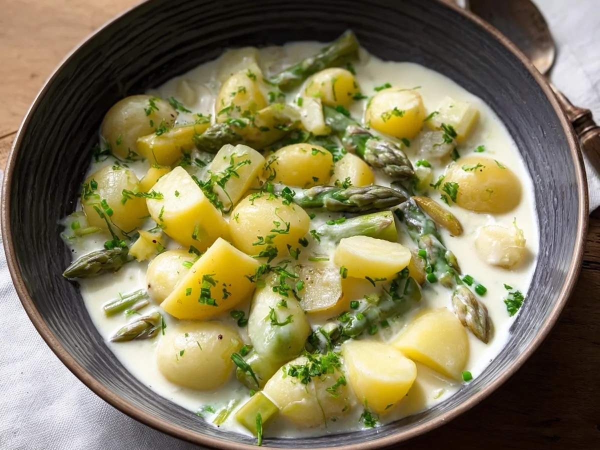 Spargelragout mit Kartoffeln Ihr leichtes Frühlingsrezept - Bild 1