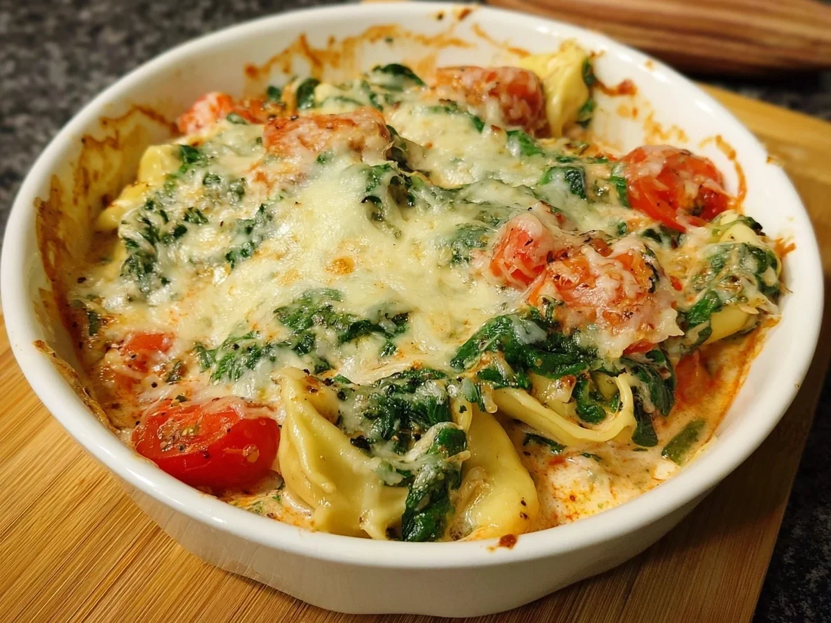 Tortellini-Spinat-Auflauf mit Tomaten für die Familie - Bild 2