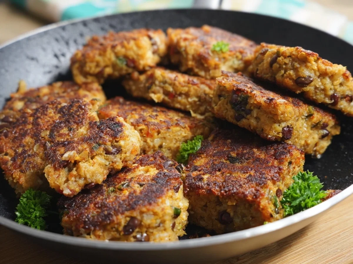 Vegetarische Frikadellen mit Kidneybohnen & Haferflocken - Bild 1