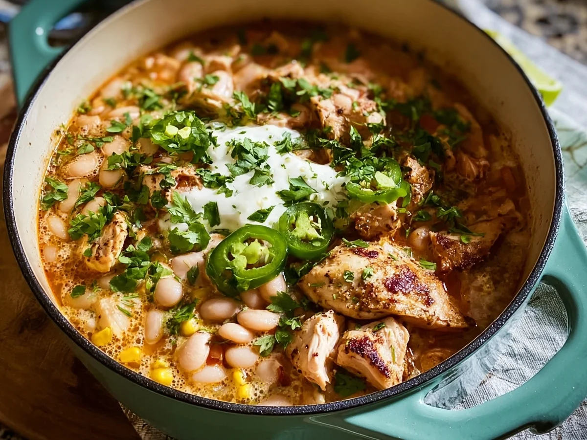 Weißes Chili mit Grillhähnchen: Einfaches Hauptgericht - Bild 1