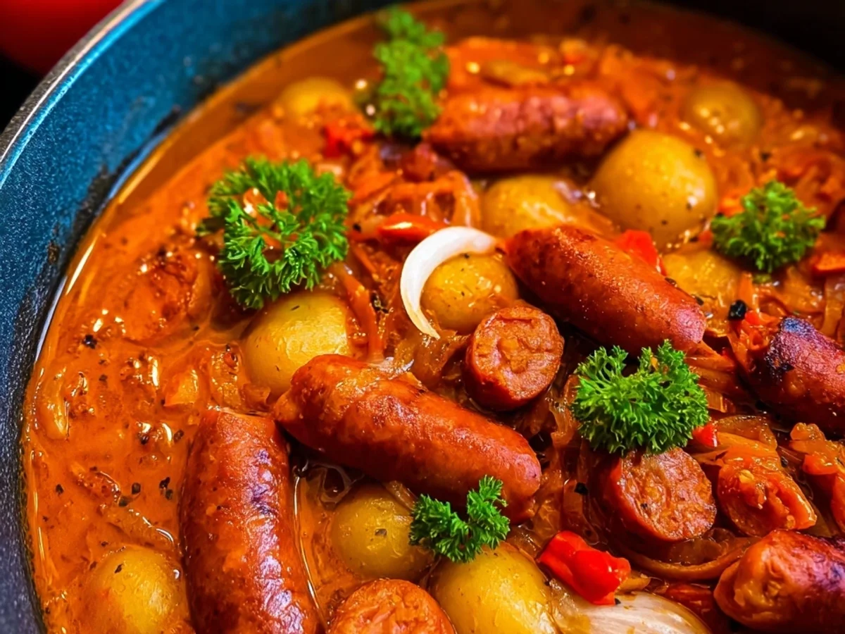 Würstchen Gulasch: Schnelles Familienrezept für jeden Tag - Bild 1