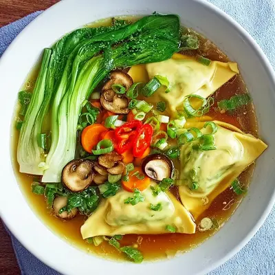 Asiatische Maultaschen-Suppe: Schnelles Hauptgericht