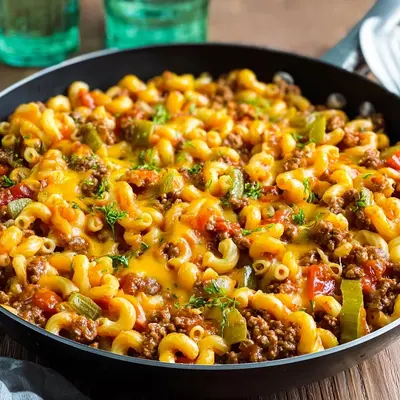 Cheeseburger-Pfanne: Schnelles Familienrezept