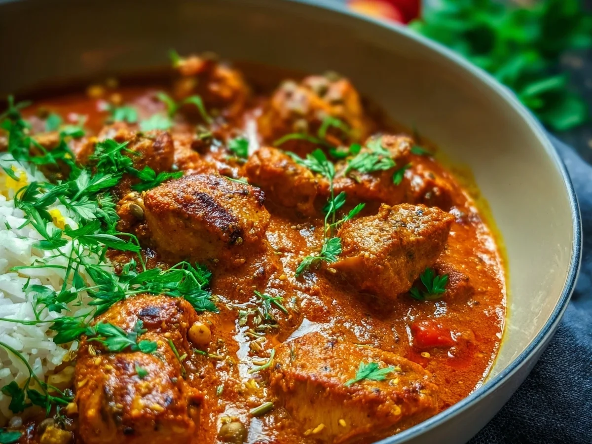 Chicken Tikka Masala: Cremiges indisches Huhn - Beitragsbild