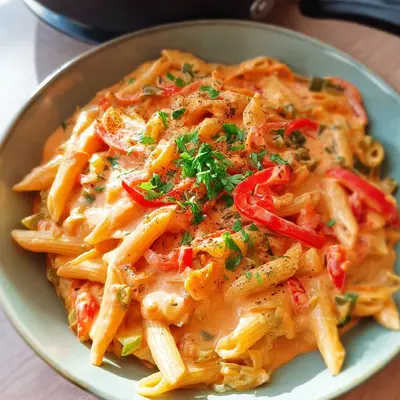 Cremige Paprika-Sahne-Pasta: Schnell & Lecker