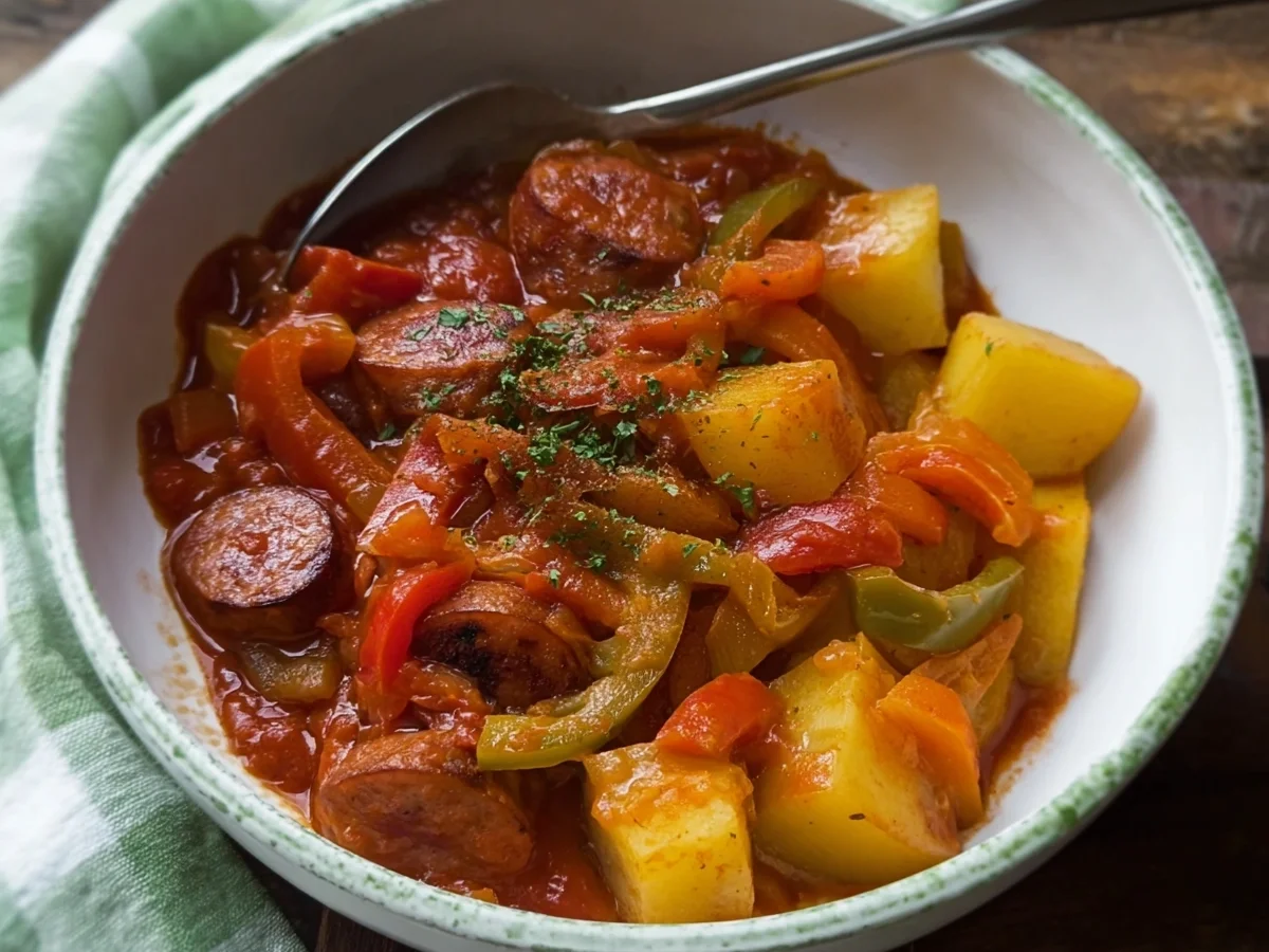 DDR Wurstgulasch Einfaches Rezept für Hausmannskost - Beitragsbild