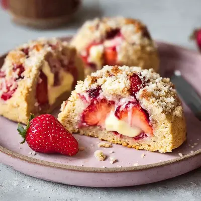 Erdbeer-Pudding Streuseltaler: Glutenfrei & Vegan Rezept