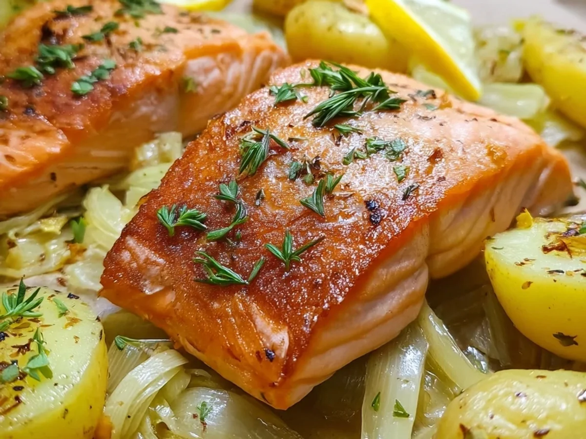 Gebratenes Seelachsfilet mit Kartoffeln: Gesund & Lecker - Beitragsbild