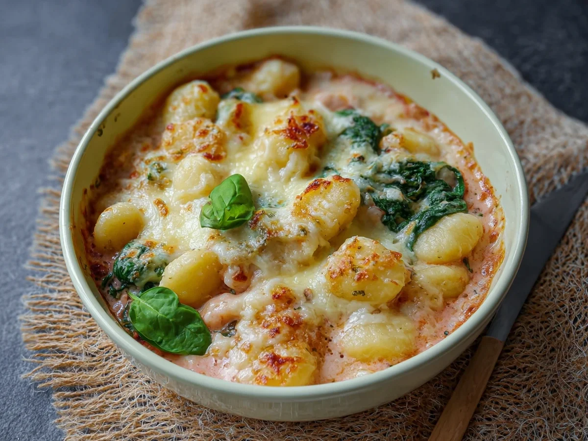 Gnocchi Airfryer Auflauf: Cremiges Hauptgericht in 15 Min. - Beitragsbild
