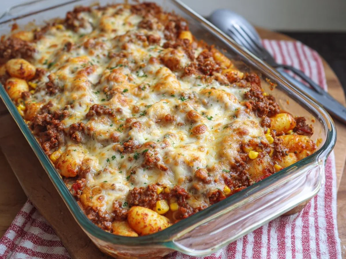 Gnocchi Auflauf mit Hackfleisch: Schnell & einfach - Beitragsbild