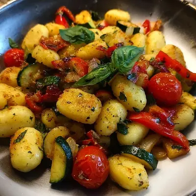 Gnocchi-Gemüsepfanne: Schnell, vegetarisch & einfach