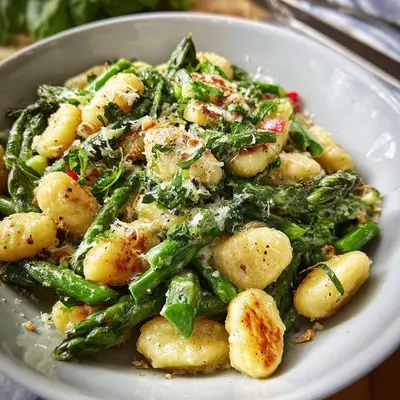 Gnocchi mit grünem Spargel: Gesund & schnell