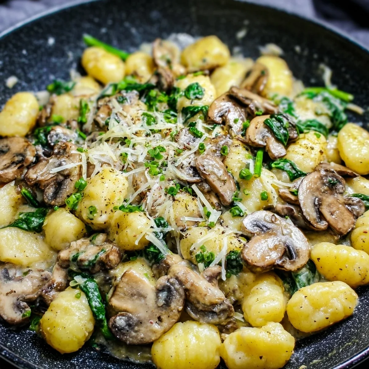 Gnocchi-Pfanne mit Pilzen: Schnell & Vegetarisch genießen