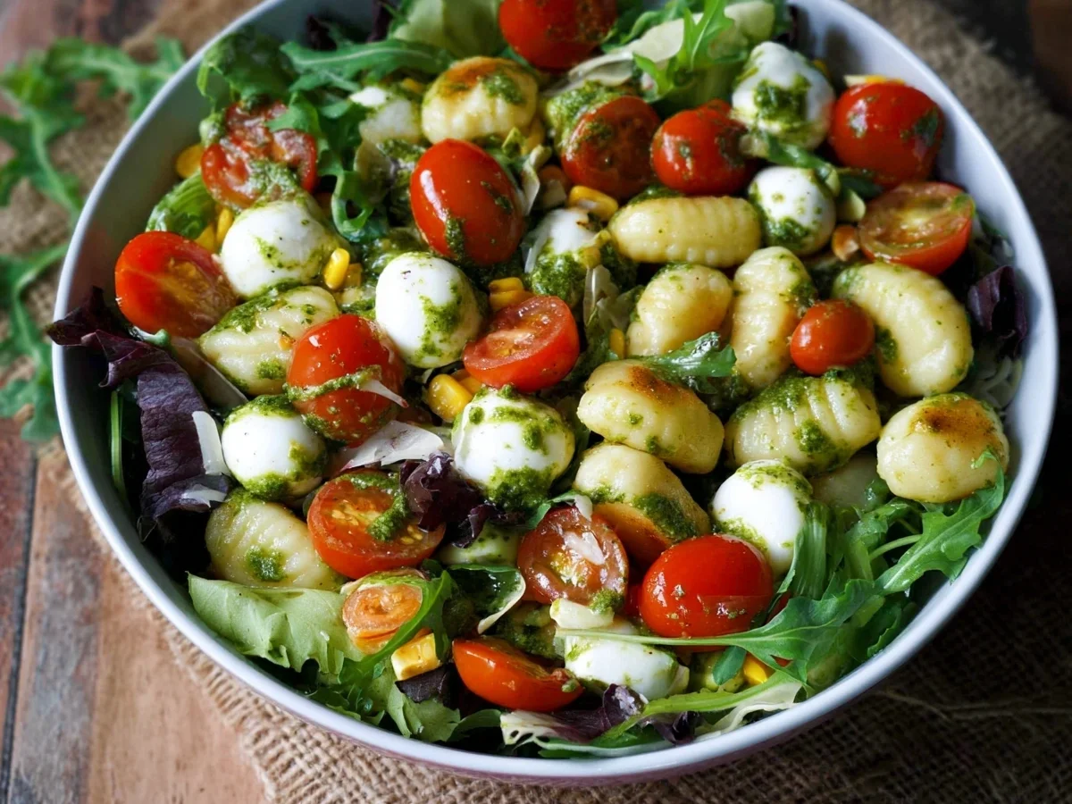 Gnocchi Salat Rezept: Frisch, schnell & gesund - Beitragsbild