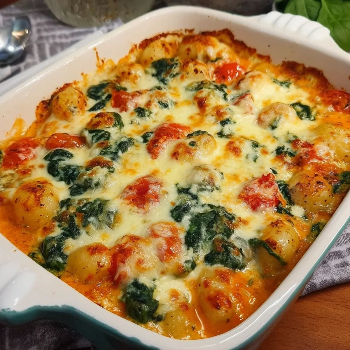 Gnocchi Spinat Auflauf: Schnell, vegetarisch & lecker