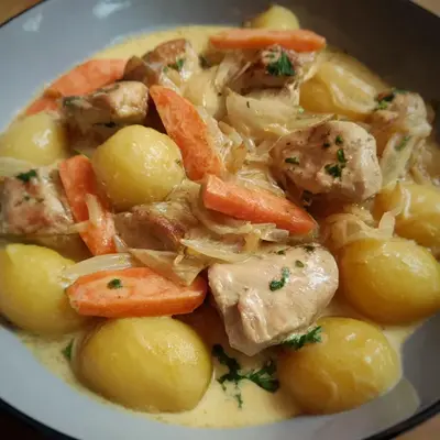 Hähnchen mit Möhrenrahm: Einfaches & leckeres Rezept