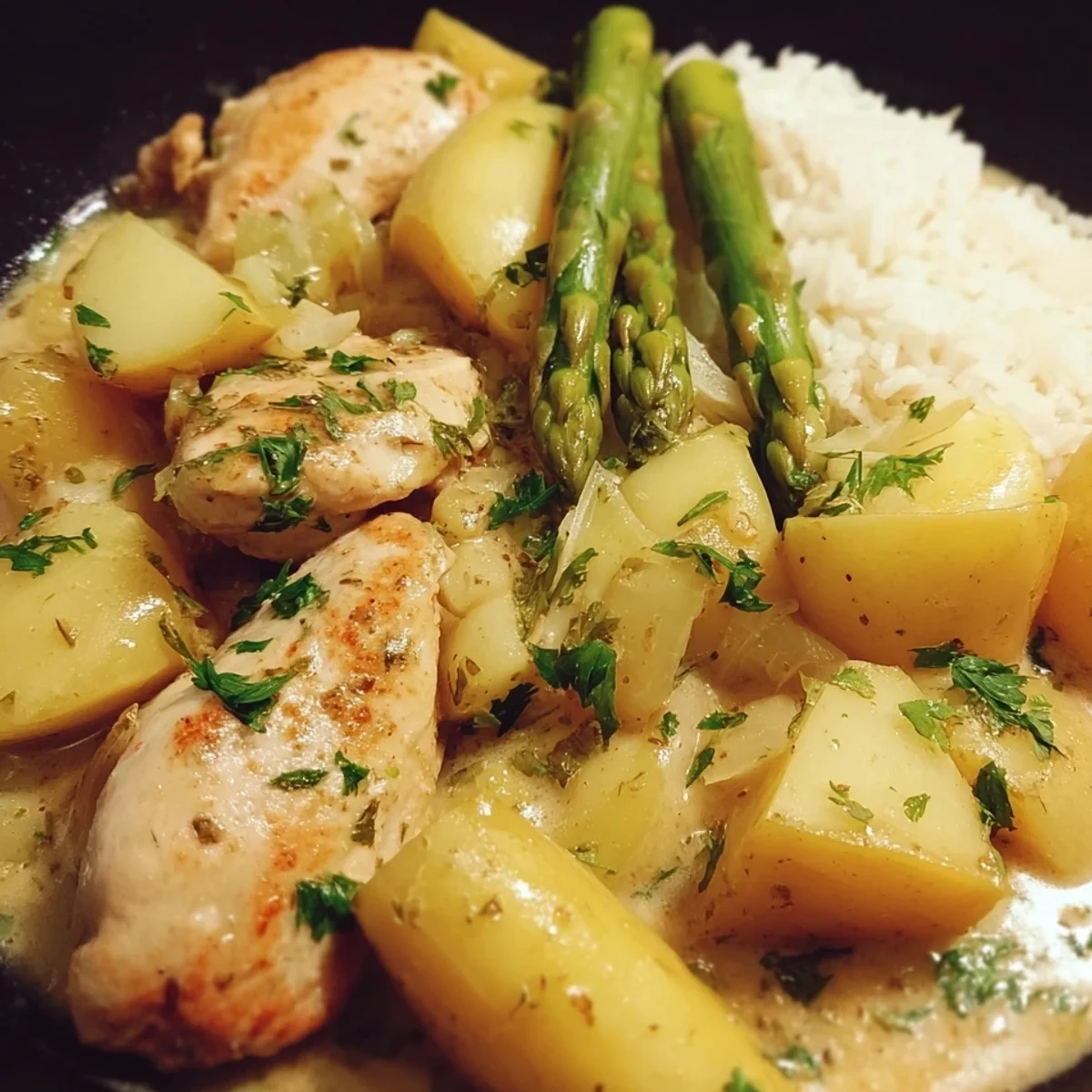 Hähnchen Spargel Pfanne: Leicht, lecker & WW-geeignet