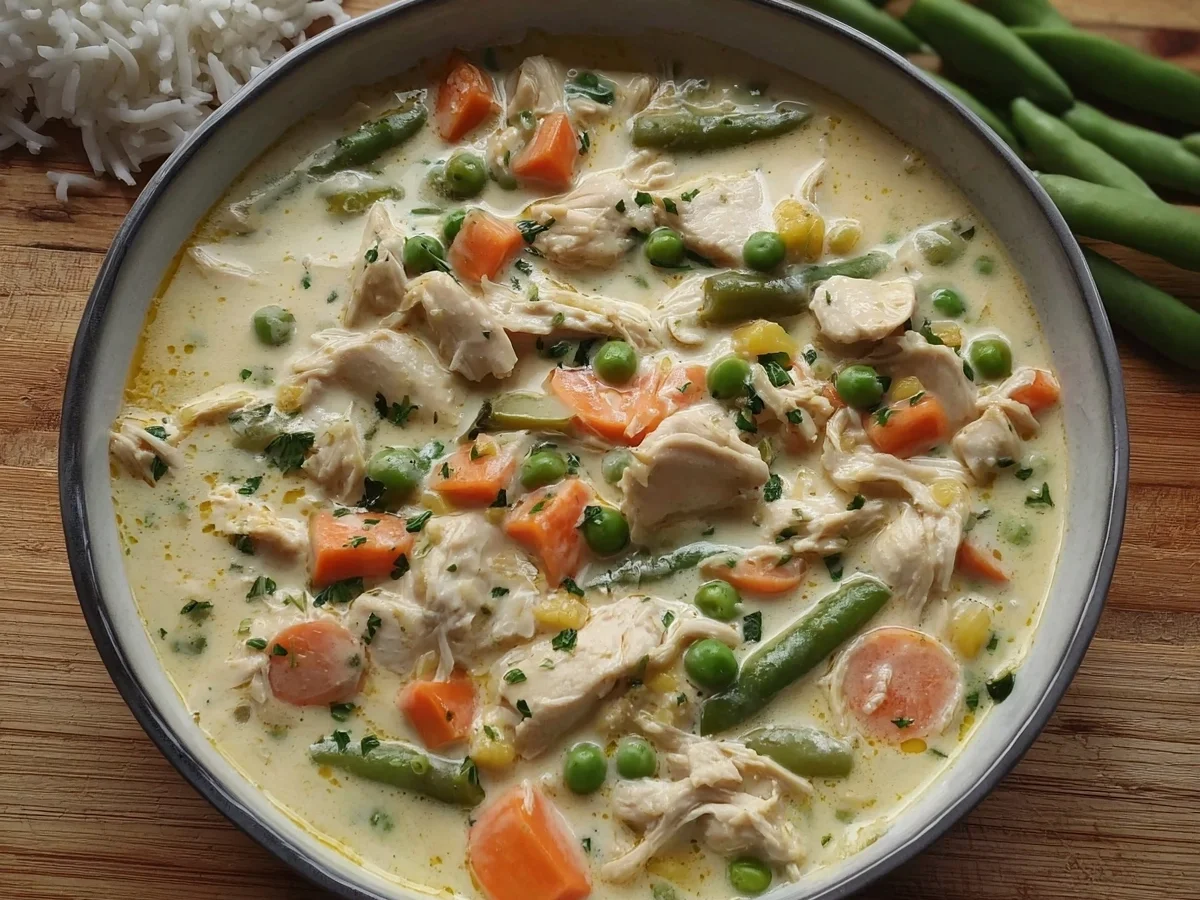 Hühnerfrikassee Rezept: Schnell & einfach wie Oma - Beitragsbild