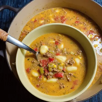 Käse-Hack-Gnocchi-Suppe: Herzhaftes Familienrezept