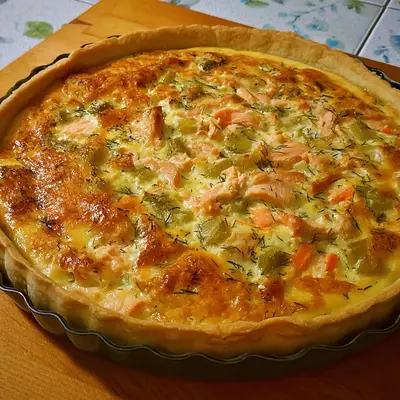 Lachs-Quiche: Einfaches & köstliches Rezept
