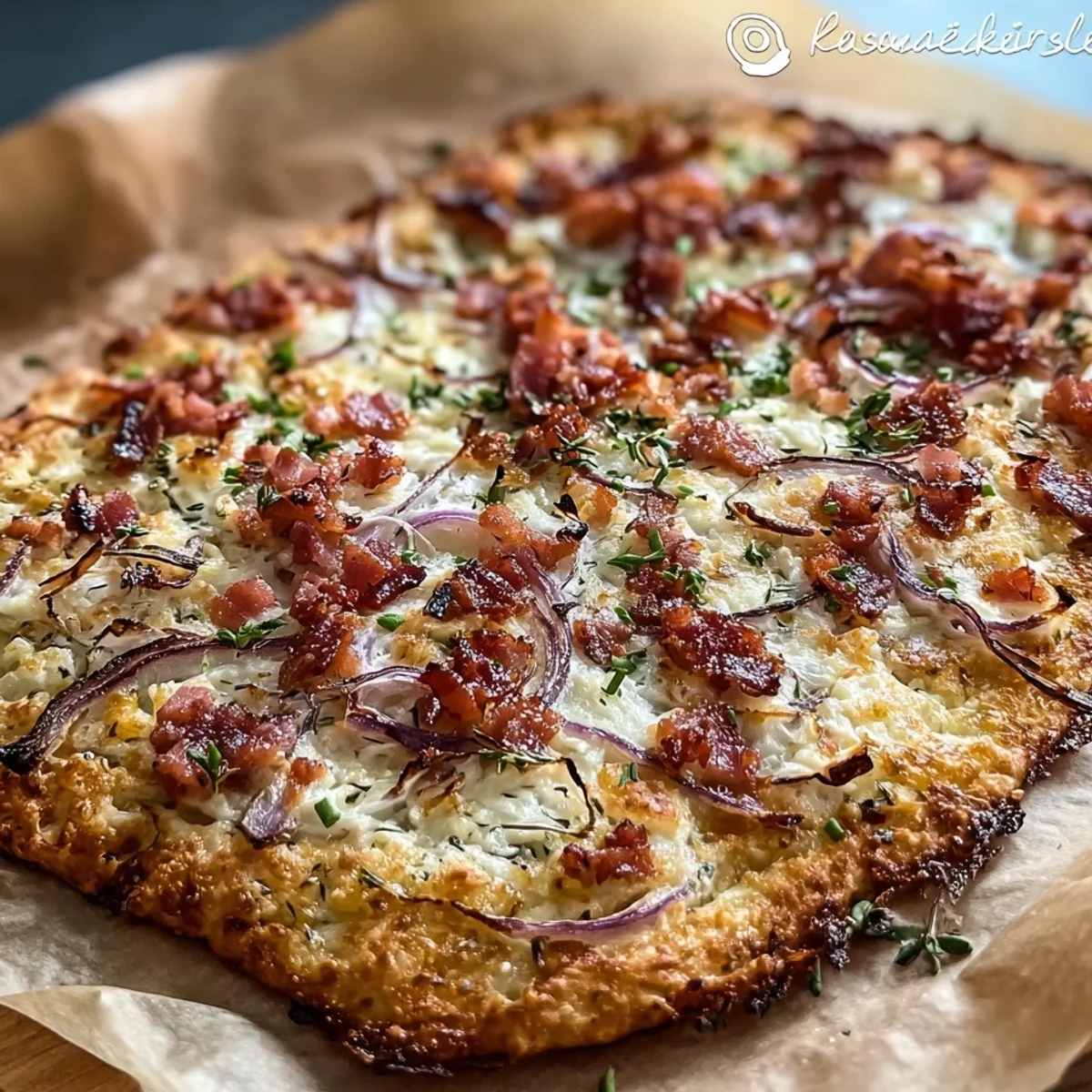 Low-Carb Blitz-Flammkuchen Klassisch