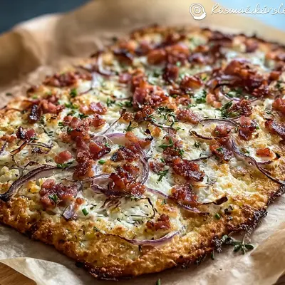 Low-Carb Blitz-Flammkuchen Klassisch
