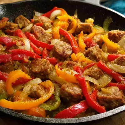 Low Carb Zwiebel-Bratwurst-Pfanne: Schnell & Herzhaft