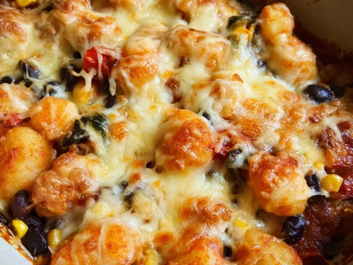 Mexikanischer Gnocchi Auflauf: Schnell & einfach vegetarisch - Beitragsbild