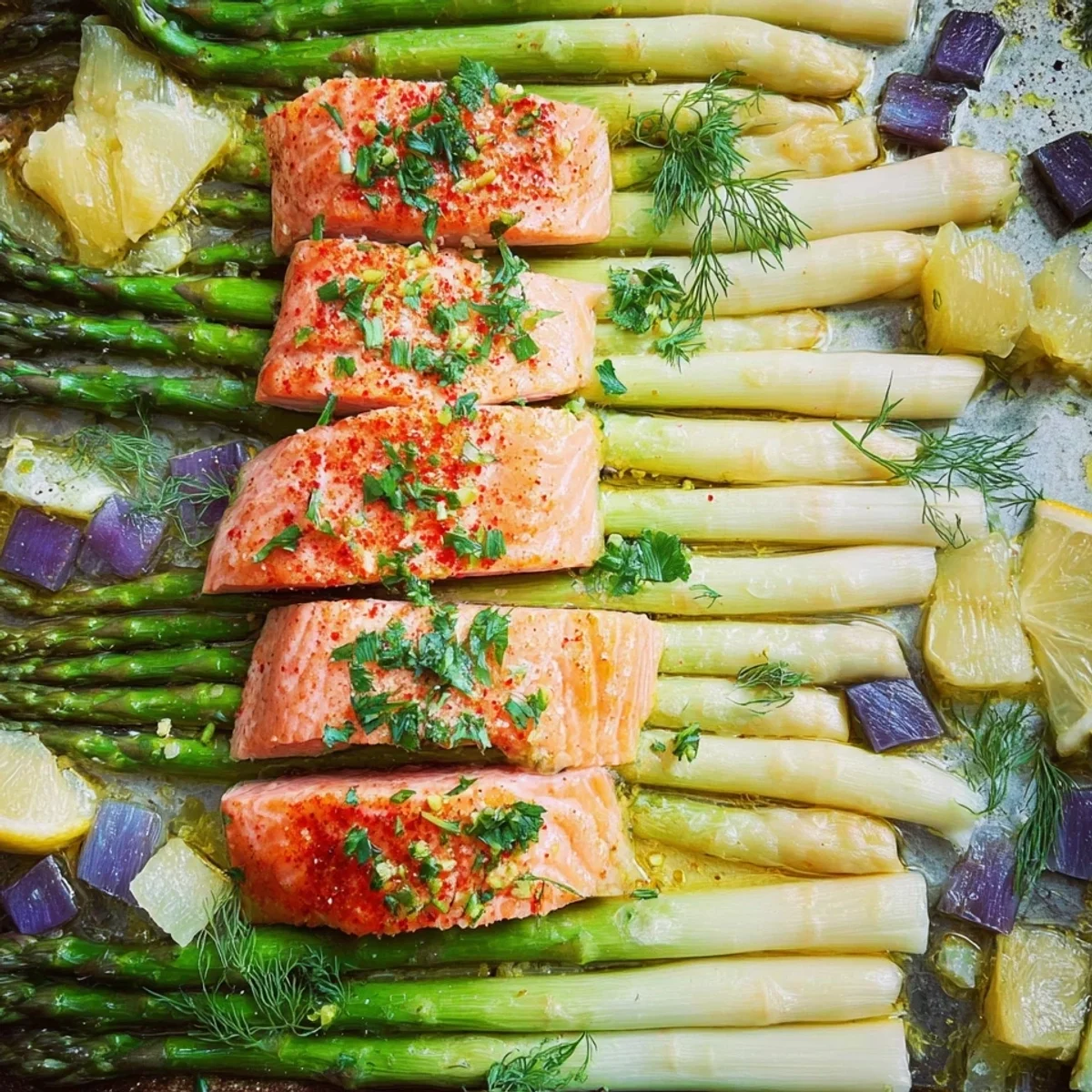 Ofenspargel mit Lachs: Gesund & einfach aus dem Ofen