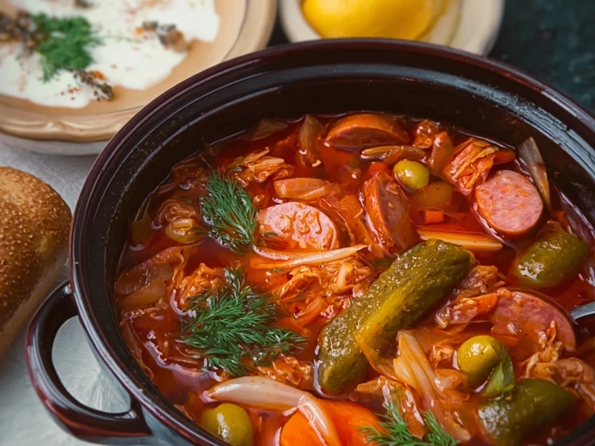 Original Soljanka DDR-Rezept: Herzhafte Suppe - Beitragsbild